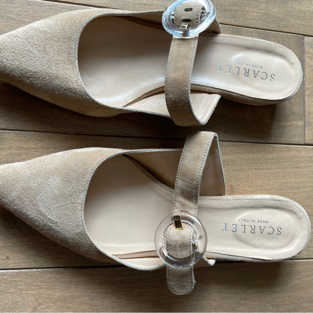 Scarlett Women's Tan Suede Mules